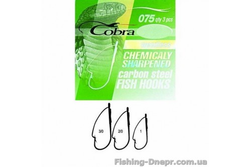 C075NSB-K020 Гачок Cobra WEEDLESS (сер.075/ К020)*3