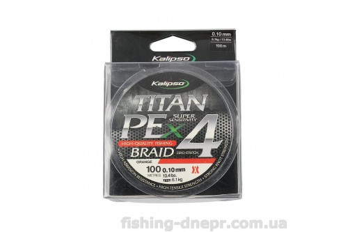 Шнур Kalipso Titan PE X4 OR 100м 0.10мм