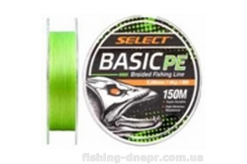 Шнур Select Basic PE 150m (салат.) 0.26mm 45lb/20.8kg