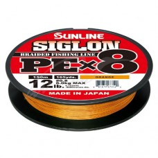 Шнур Sunline Siglon PE х8 150m (оранж.) #1.7/0.223mm30lb/13.0kg