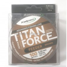 Леска Kalipso Titan Force Feeder BR 100м 0.20мм (уп.10шт)