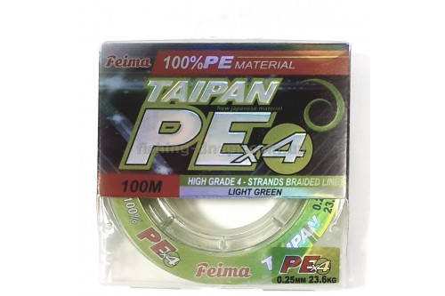 Шнур FIEMA TAIPAN PEx4 100м 0.25