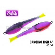  Поролоновая рыбка 104 Dancing Fish 4"  (уп.5шт)