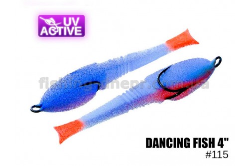  Поролоновая рыбка 115 Dancing Fish 4"  (уп.5шт)