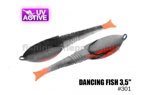  Поролоновая рыбка 301 Dancing Fish 3.5"  (уп.5шт)