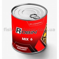 "MIX-6" зерна ROBIN 900ml. ж/б Полуниця-Бергамот