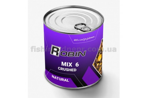 "MIX-6" зерна подрібнені ROBIN 900ml. ж/б
