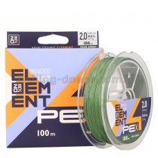 Шнур Zeox Element PE X4 100м MG #2.0 NEW 2021