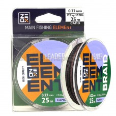 Шнур Zeox Element Leader Braid 25м Camo 0.30мм NEW 2021