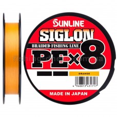 Шнур Sunline Siglon PE х8 150m (помаранч.) #2.5/0.270mm 40lb/18.5kg